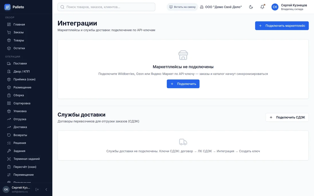 Интеграции